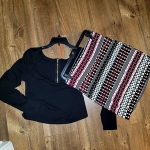 Crop Top/Mini Skirt Set